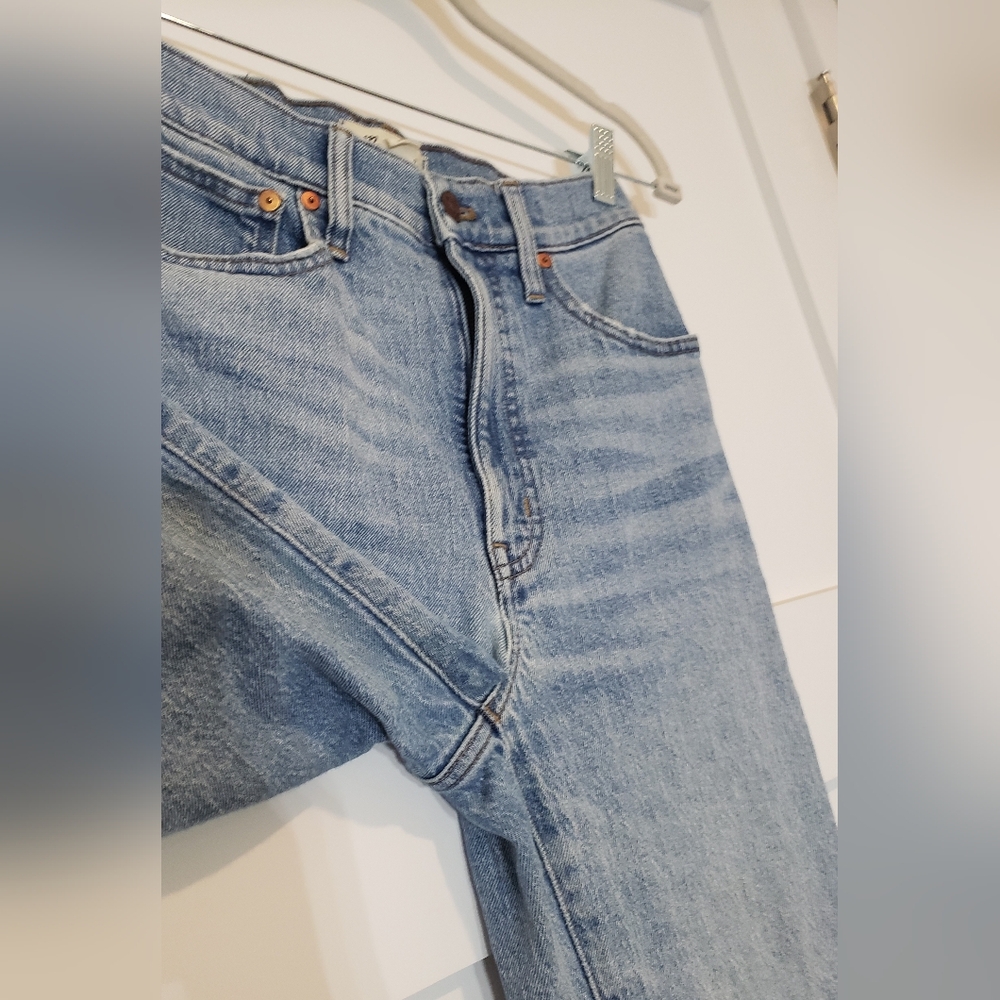 Madewell The Perfect Vintage Straight Jean Hi Rise Cotton Stretch Size 25 - Picture 4 of 12